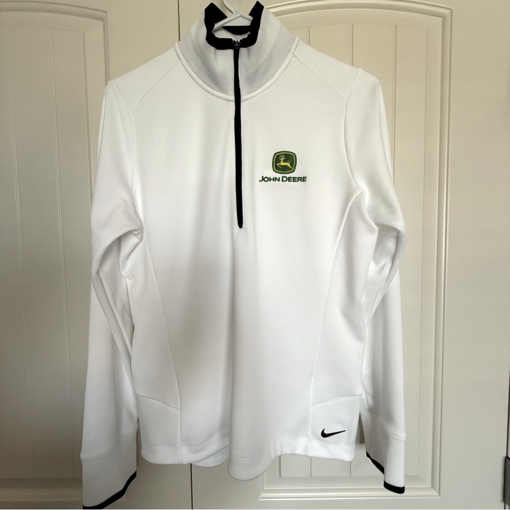NWT John Deere Quarter Zip Pullover Sz L